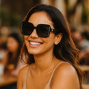 Óculos de Sol Feminino Quadrado Hope C1