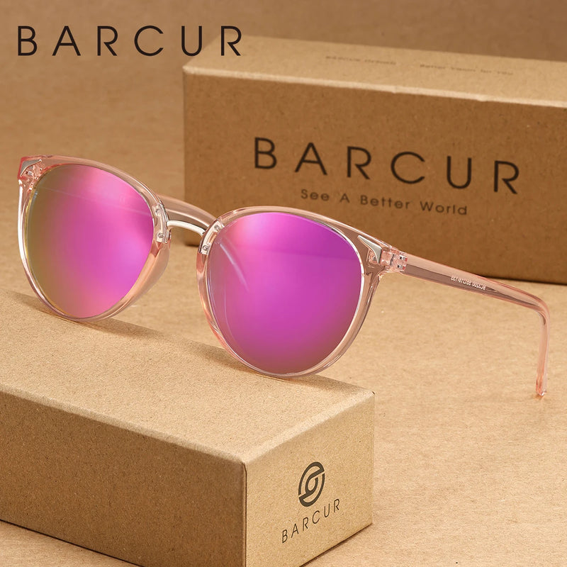 Óculos de Sol Feminino Redondo Pink