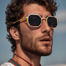 Oculos de Sol Masculino Redondo Steampunk1