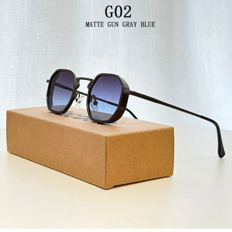 Oculos de Sol Masculino Redondo Steampunk1