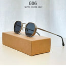 Óculos de Sol Masculino Redondo Steampunk