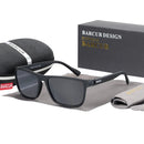 Óculos de Sol Masculino Retangular Polarizado Black Gray