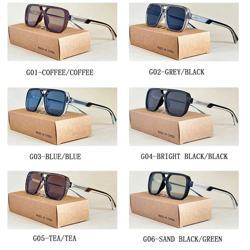 Óculos de Sol Masculino Quadrado Gray