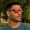 Óculos de Sol Masculino Quadrado Polarizado 7