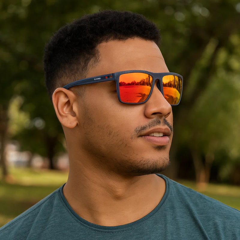 Óculos de Sol Masculino Quadrado Polarizado 7