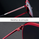 Óculos de Sol Feminino Quadrado Oversized