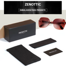 Óculos de Sol Feminino Quadrado Sem Aro