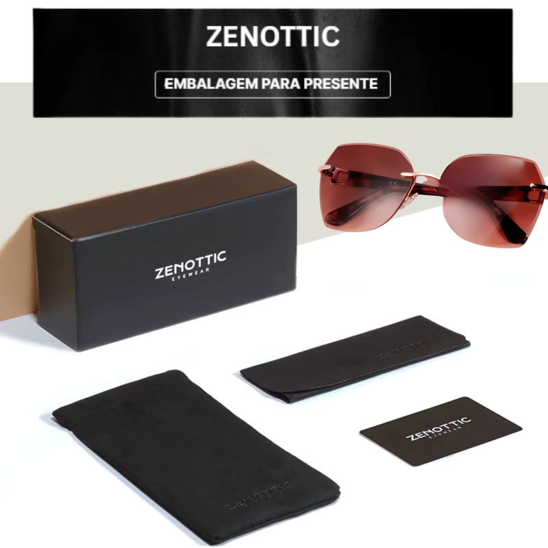 Óculos de Sol Feminino Quadrado Sem Aro