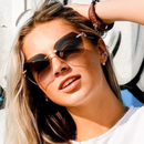 Óculos de Sol Feminino Quadrado Sem Aro