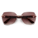 Óculos de Sol Feminino Quadrado Sem Aro