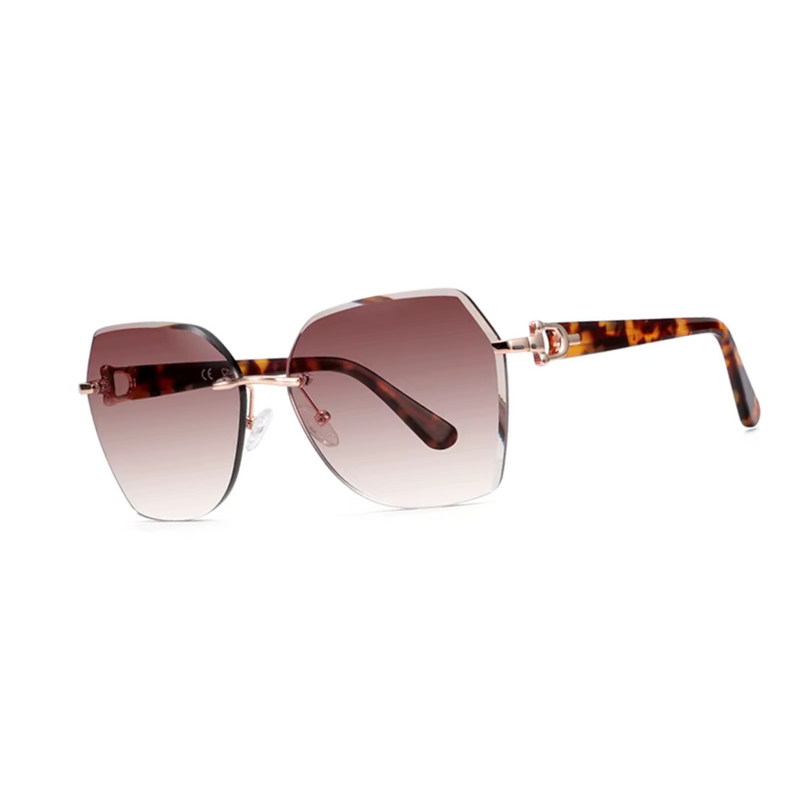 Óculos de Sol Feminino Quadrado Sem Aro