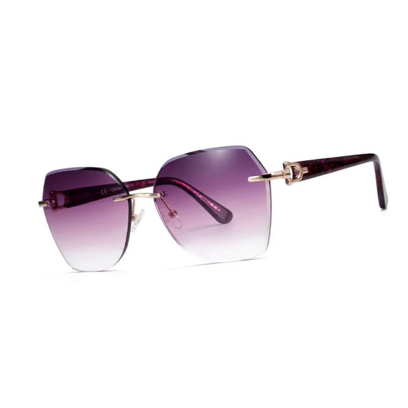 Óculos de Sol Feminino Quadrado Sem Aro