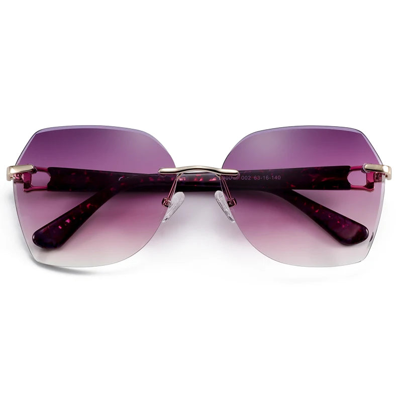 Óculos de Sol Feminino Quadrado Sem Aro