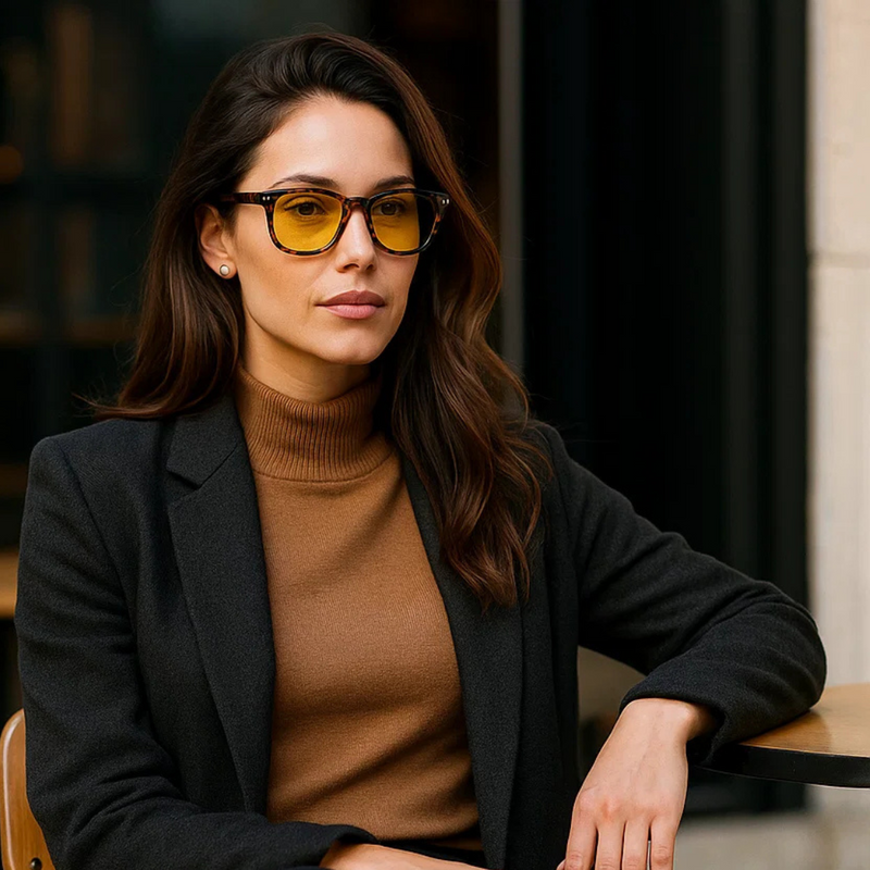 Óculos de Sol Feminino Redondo  UV400 