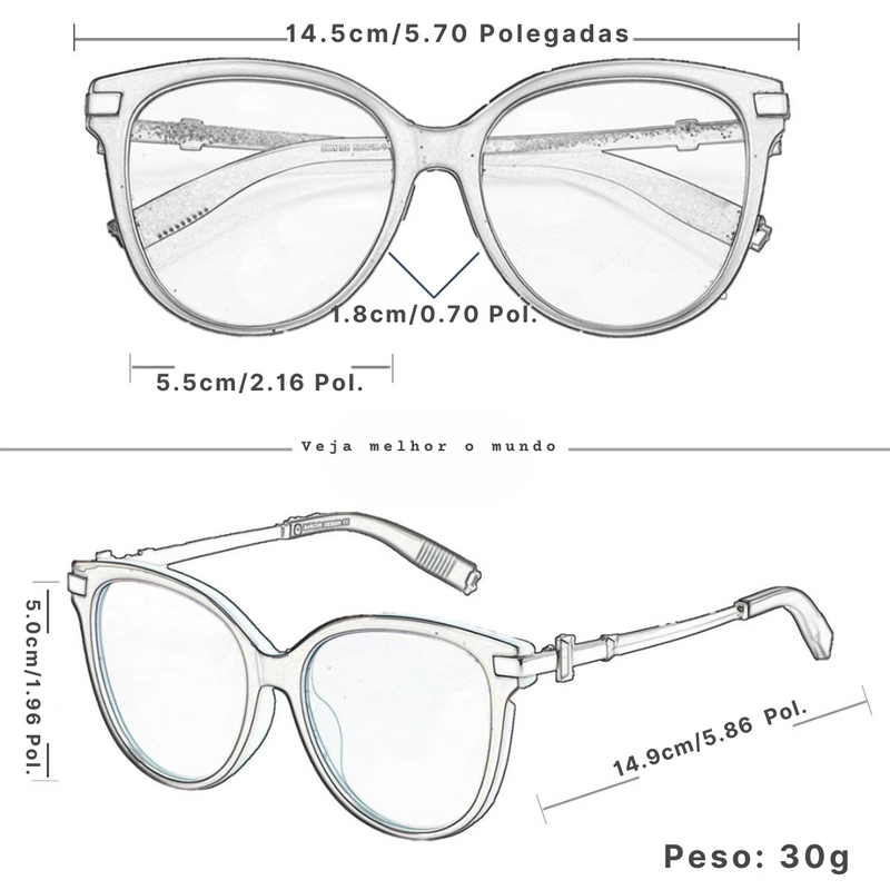 Óculos de Sol Gatinho Feminino CE