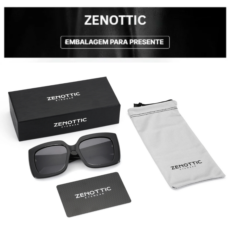 Óculos de Sol Quadrado Feminino Acetato