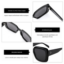 Óculos de Sol Quadrado Feminino Acetato