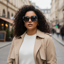 Óculos de Sol Quadrado Feminino eco-friendly