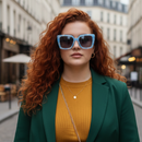 Óculos de Sol Quadrado Feminino eco-friendly