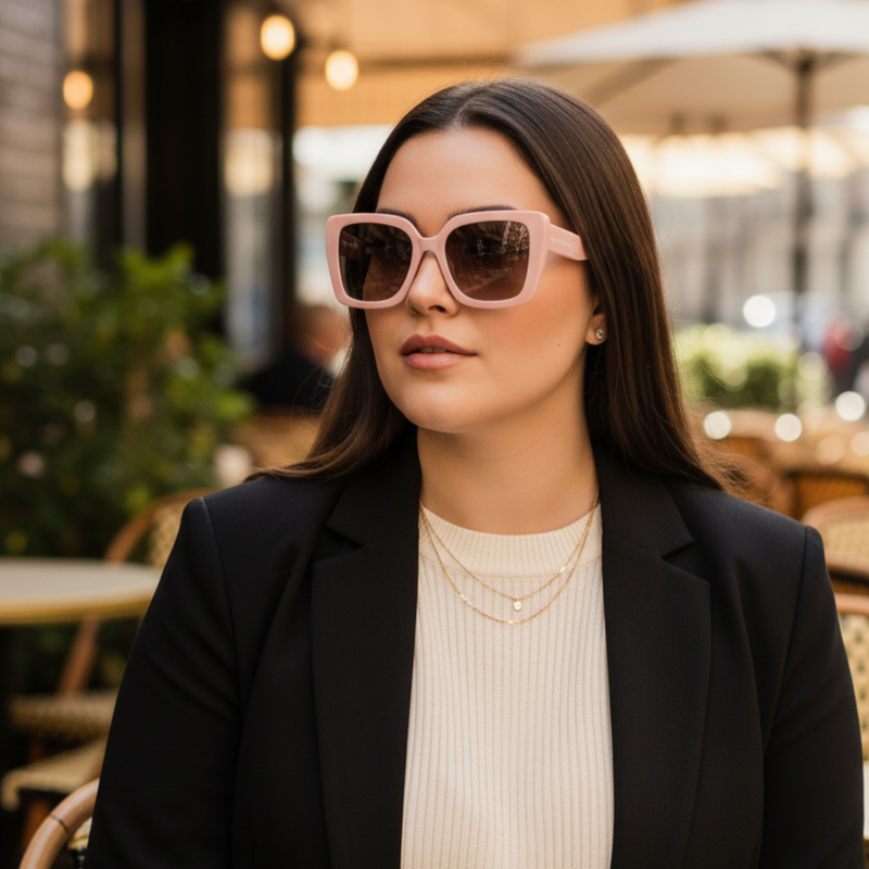 Óculos de Sol Quadrado Feminino eco-friendly