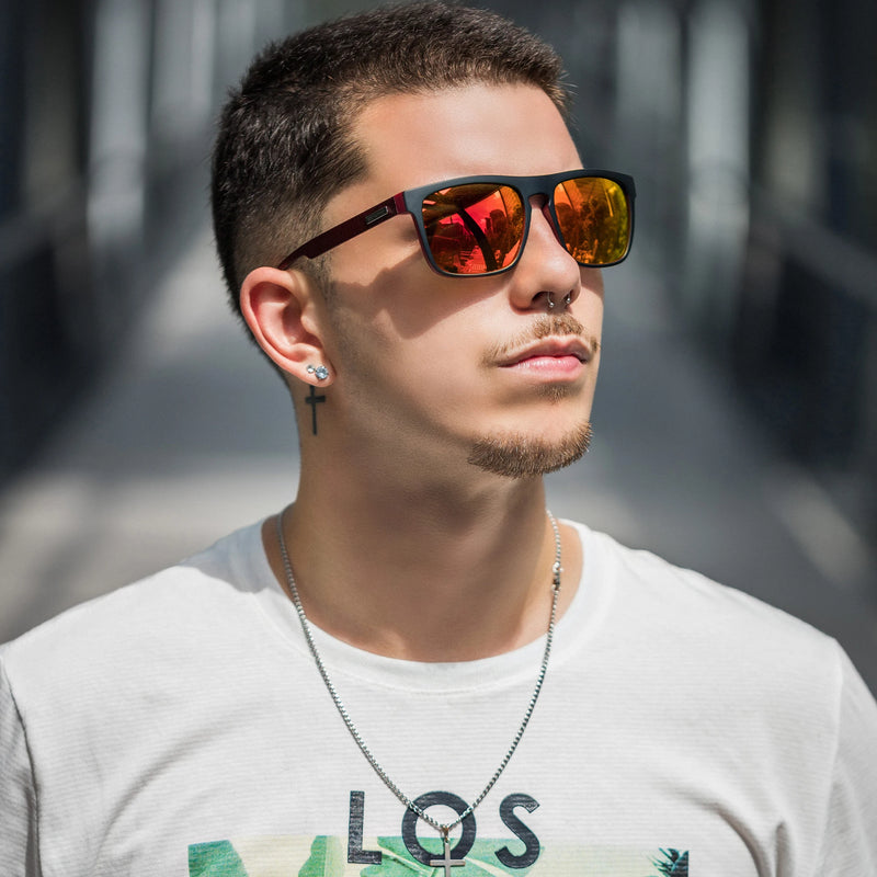 Óculos de Sol Quadrado Masculino