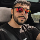 Óculos de Sol Unissex Polarizado Retangular