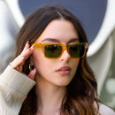 Óculos de Sol Unissex Retangular Polarizado