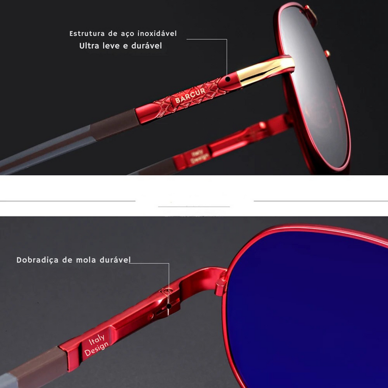 oculos de Sol Aviador Masculino Polarizado UV400   b