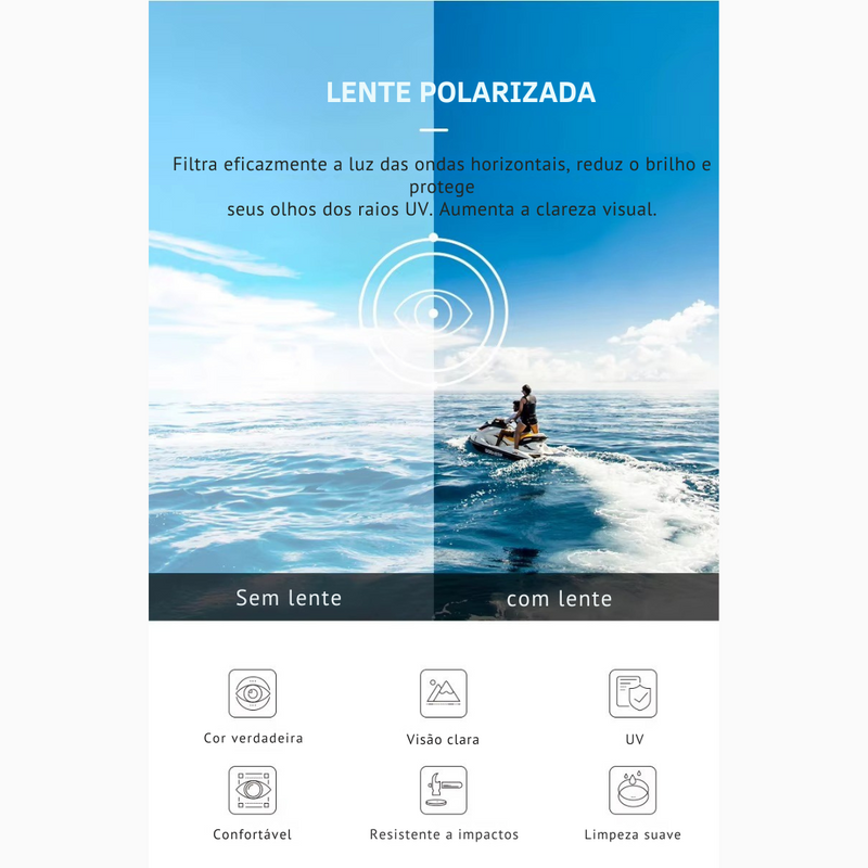 oculos de Sol Aviador Masculino Polarizado UV400   b